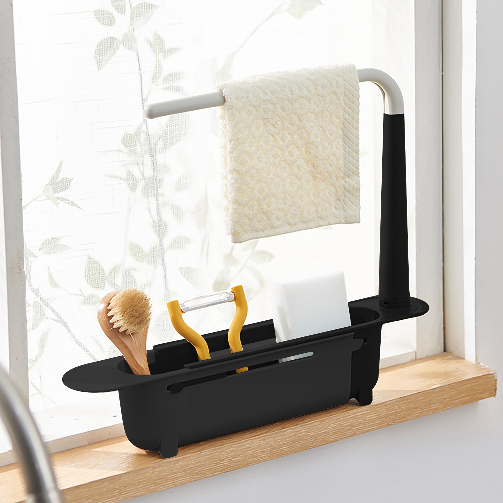Kitchen Appliances Gift - Elescopic rak pengering wastafel, penyusun dapur,