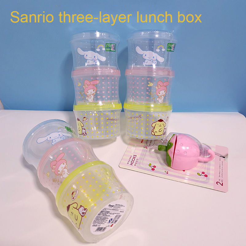 Kitchen Appliances Organizer - Set Kotak Bento Kitty 3 Buah
