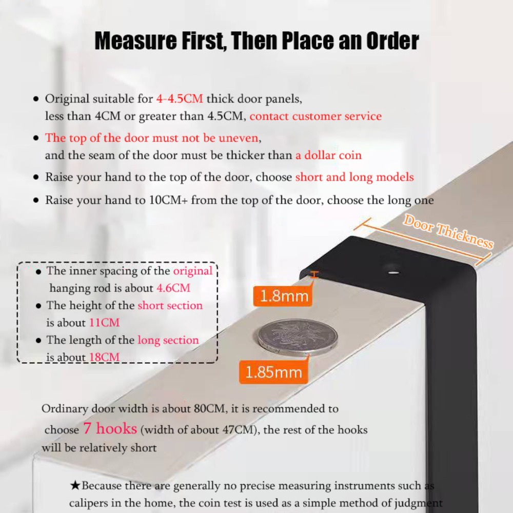 Gantungan di atas pintu 6 kait - Kitchen Appliances Rack ulasan dan harga