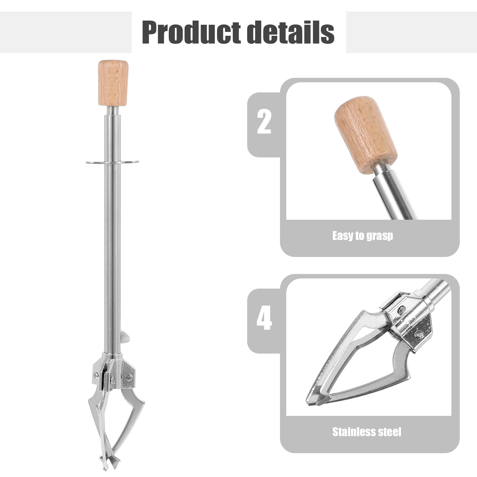 1 Buah Penjepit Makanan Baja T - Kitchen Appliances Rack ulasan dan harga