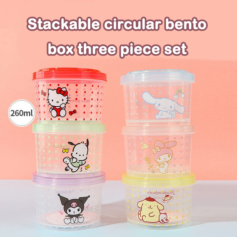Set Kotak Bento Kitty 3 Buah W - Kitchen Appliances Organizer ulasan dan harga